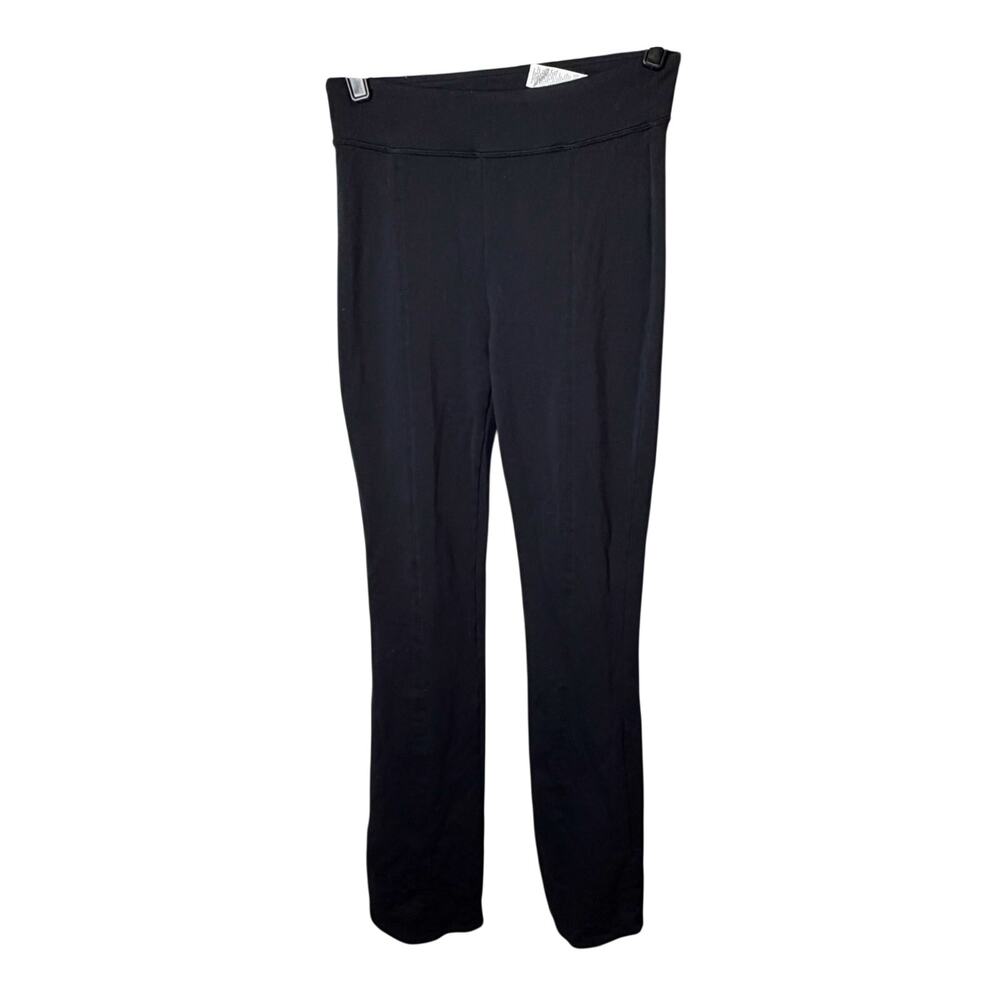 Alo Yoga Black High Rise Bootcut Flare Pants Back Split Hem Size M Athleisure